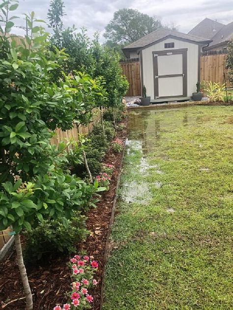 Flooding Yard Solutions, Backyard Flooding Solutions, Pet Friendly Backyard, Flooded House, Flower Bed Edging, Concrete Retaining Walls, Permeable Pavers, Flooded Basement, French Drain