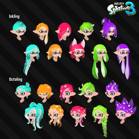 Inkling Hairstyles, Splatoon Inkling, Splatoon Squid, Splatoon Memes, Nintendo Splatoon, Nagisa Shiota, Splatoon 2 Art, Splatoon Comics, Splatoon 3