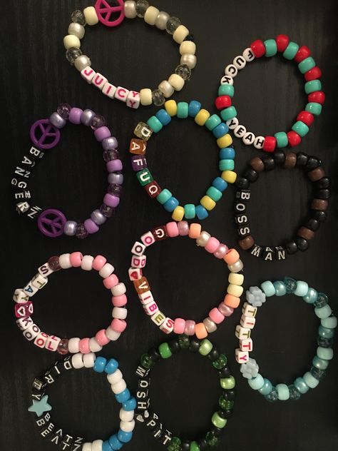 Edc Candy Bracelets, Kandy Bracelets Ideas, Edc Kandi Ideas, Candy Bracelet Ideas, Rave Kandi Bracelets Ideas, Rave Bracelets Ideas, Rave Candy Bracelets Ideas, Funny Bracelet Ideas, Funny Kandi Bracelets