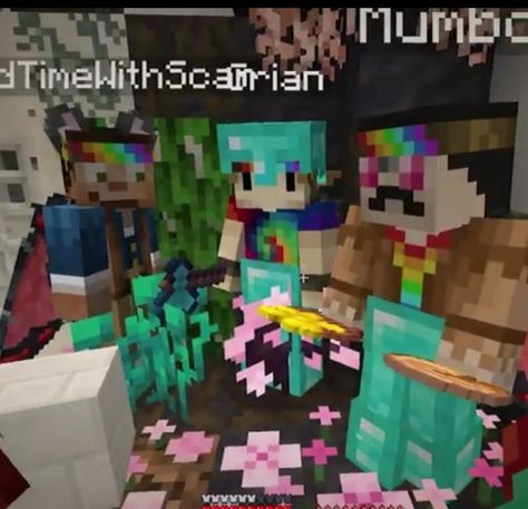 The Buttercups Hermitcraft, Buttercups Fanart Hermitcraft, Grian Mumbo And Scar, Buttercup Trio Hermitcraft, Hermitcraft Buttercups, Buttercups Hermitcraft, Hermitcraft Screenshots, Minecraft Life Series, Desert Duo