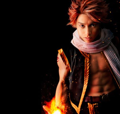 Fairy Tail Hero’s Abs are as Hot as His Flames in First Cast Photo of Anime’s Upcoming Stage Play Natsu Cosplay, Fairy Tail Cosplay, Natsu Fairy Tail, Bruce Timm, Epic Cosplay, Hiro Mashima, Cool Cosplay, Anime Fairy Tail, Awesome Cosplay