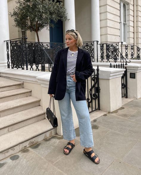 French Summer Style, Black Birkenstocks, Laura Byrnes, Timeless Outfits, Romper Outfit, My Wardrobe, Levis Women, On Repeat, Spring Summer Outfits