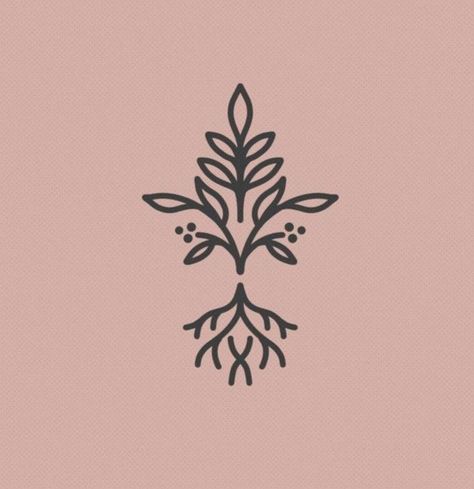 brand, plant, shop, logo, flower, feminine, graceful, icon, nature, illustration, emblem, symbol, floral, label, leaf, sign, beauty, spa, design, organic, vector, template, border, logotype, botanical, monogram, natural, antique, style, background, badge, fashion, flourish, rustic, decoration, hand drawn, line, linear, crest, white, collection, flower logo, arrow, handmade, logo collection, minimal, sticker, trendy, typography, set Root To Rise Tattoo, Plant Roots Tattoo, Roots Logo Design Ideas, No Mud No Lotus Tattoo, Root Tattoo Ideas, Rooted Tattoo, Roots And Wings Tattoo, Flower With Roots Tattoo, Plant Shop Branding