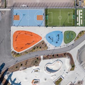 Myyrmäki Sports Park by Loci « Landscape Architecture Platform | Landezine Architect Data, Linear Park, Sports Field, Sport Park, Youth Center, Outdoor Park, Park Landscape, Urban Park, Public Park