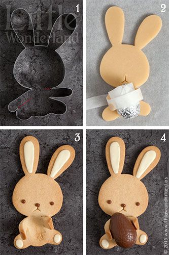 galletas-conejito-pascua-tutorial Bunny Cookies Decorated, بيتي فور, Ideas Cupcakes, Easter Bunny Cookies, Cookies Decoradas, Cupcakes Ideas, Chocolate Easter Bunny, Bunny Cookies, Easter Baking