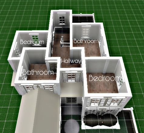 Bloxburg Layout House 2 Story, Small 1 Floor Bloxburg House, 2 Floor Layout Bloxburg, Upstairs Layout Bloxburg, Bloxburg Cute House Layout, Bloxburg Floor Layout, Small House Bloxburg Layout 2 Story, Bloxburg House Layouts Easy, Bloxburg Upstairs Layout