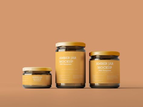 Free Amber Glass Jar Mockups – Free Mockup 3d Crafts, Postcard Mockup, Macbook Mockup, Jar Mockup, Jar Packaging, Mockups Free, Ipad Mockup, Amber Glass Jars, Iphone Mockup