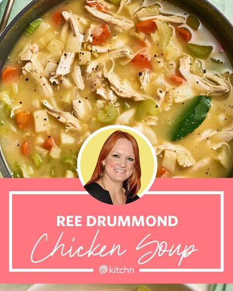 Chicken Soup For One Person, Pioneer Woman Soup Recipes, Pioneer Woman Chicken Tortellini Soup, Pioneer Woman Chicken Tortilla Soup, 5 Can Soup Recipe Pioneer Woman, Ree Drummond Chicken Noodle Soup, Pioneer Woman Chicken Noodle Soup, The Pioneer Woman Recipes, Pioneer Woman Chicken And Rice Soup