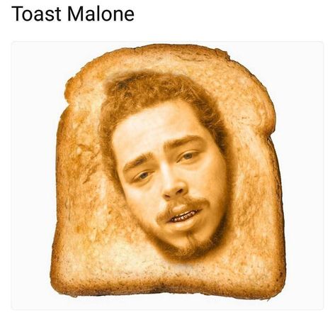 Toast Malone Water Malone, Celebrity Puns, Nicolas Cage, Funny Profile Pictures, Post Malone, Manado, Funny Posts, Dankest Memes, Hard Rock