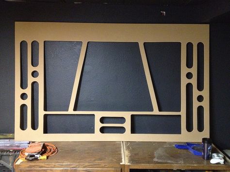 Star Wars Movie Theater Room, Star Wars Themed Home Office, Star Wars Basement Ideas, Star Wars Room Aesthetic, Star Wars Trunk Or Treat Ideas, Star Wars Game Room, Star Wars Window, Star Wars House Decor, Star Wars Room Ideas