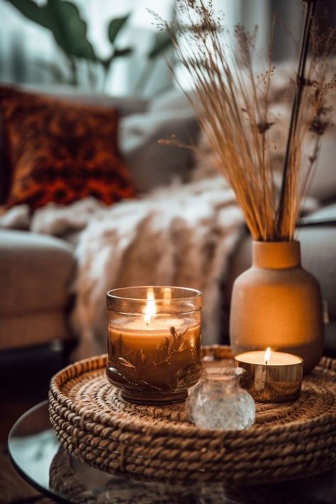 15 Warm Apartment Aesthetic Ideas – SeasonOverload Candle Cozy Aesthetic, Candlelit Living Room, Candle Decorations For Home, Candle Staging, Podcast Inspiration, Candle Pics, Warm Apartment, Cozy Photos, Living Room Candles