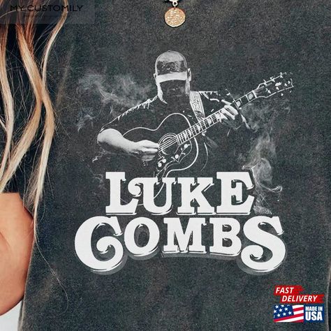 Retro Luke Combs 2024 Tour Shirt Country Music Classic Unisex Check more at https://mycustomily.com/product/retro-luke-combs-2024-tour-shirt-country-music-classic-unisex/ Luke Combs Shirt, Luke Combs, Tour Shirt, Christmas List, Country Music, Music, Christmas