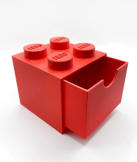 Meet the "Stackable Lego inspired Storage Box" – your Lego's new BFF! This 3D-printed wonder is the answer to your chaos. It's a stackable box and a slide-out Lego 3d Print, 3d Printed Storage, Lego 3d, Lego Organization, Lego News, Super Glue, Little Houses, 3d Printer, 3d Printed