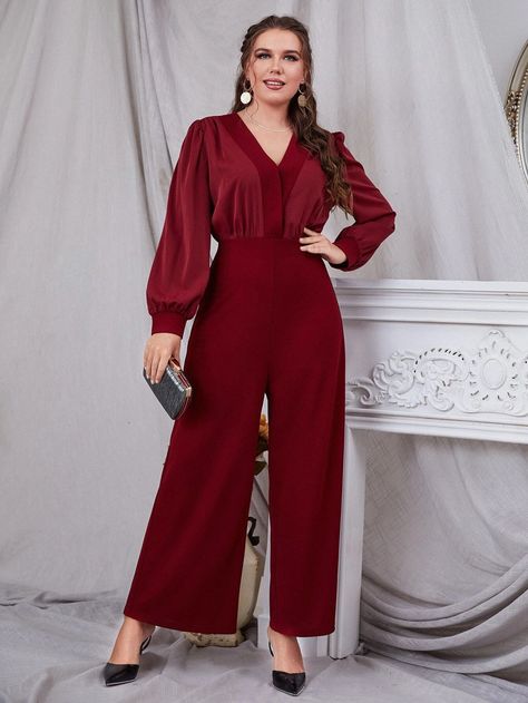 Elegant Long Sleeve Satin Jumpsuits And Rompers, Red Long Sleeve Jumpsuits For Summer, Casual Red Long Sleeve Jumpsuit, Elegant Red Long Sleeve Jumpsuit, Maroon Jumpsuits, Elegant Red Overall Jumpsuit/romper, Elegant Silk Dresses, Silk Dresses, Kate Middleton Outfits