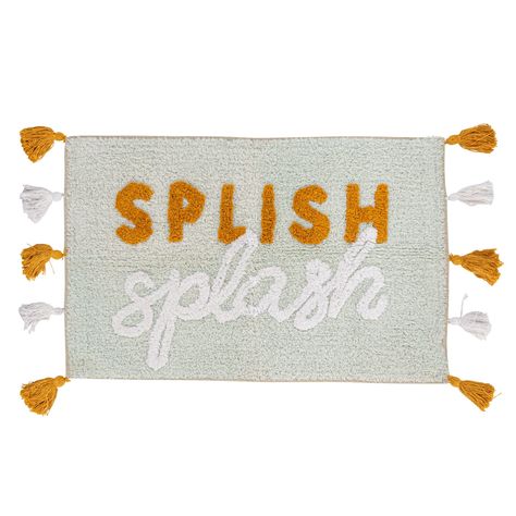 "Buy the Splish Splash Embroidered Cotton Blend Bath Mat with Tassels at Michaels. com. This playful \"Splish Splash\" Embroidered Cotton Blend Bath Mat with Tassels is the perfect addition to anyone's bathroom, from young to old. This playful \"Splish Splash\" Embroidered Cotton Blend Bath Mat with Tassels is the perfect addition to anyone's bathroom, from young to old. Make bath time fun and safe with this charming and functional bath mat. Featuring an embroidered \"Splish Splash\" motif, this Brother And Sister Bathroom Ideas, Children’s Bathroom, Toddler Bathroom Ideas, Unisex Kids Bathroom Ideas, Colorful Kids Bathroom, Boho Kids Bathroom, Fun Kids Bathroom Ideas, Gender Neutral Kids Bathroom, Kids Bathroom Themes