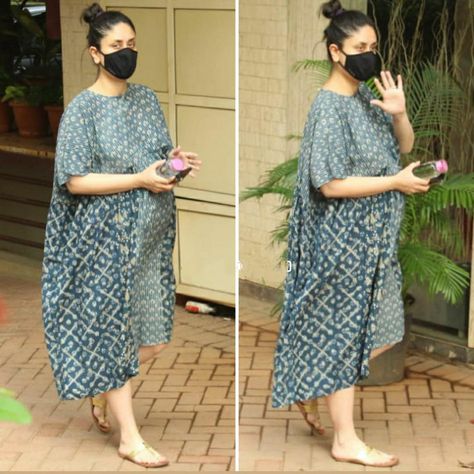 Pregnancy Wear Indian, Pregnancy Manifestation, Maternity Kaftan, Latest Kaftan Designs, Indian Maternity Wear, Khadi Kurti, Kapoor Sisters, Maternity Dress Pattern, Indian Maternity