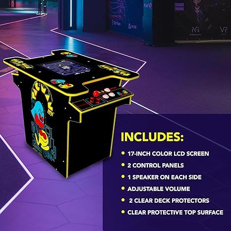 OG Pac Man Video Game Cabinet, Arcade Table, Pacman Arcade, Retro Arcade, Arcade Machine, Game Table, Multiplayer Games, Arcade Game, Pac Man