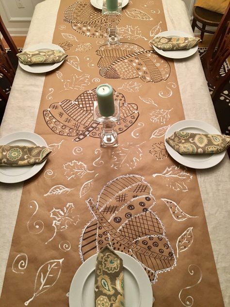 Friendsgiving Table Runner, Brown Paper Tablecloth Parties, Brown Paper Table Runner Thanksgiving, Thanksgiving Brown Paper Table Runner, Thanksgiving Table Brown Paper, Thanksgiving Brown Paper Table, Brown Paper Thanksgiving Table, Brown Paper Table Runner, Brown Paper Tablecloth