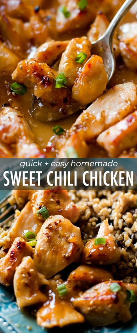 Sweet Chili Sauce Chicken, Bake Dinner, Sweet Chili Sauce Recipe, Recipe Cheesecake, Sweet Chili Chicken, Chili Sauce Recipe, Chili Chicken, Cheesecake Dessert, Cookies Bars