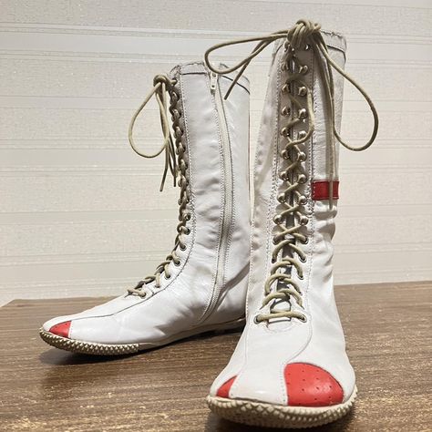 White boxer boots made in Brazil in a great... - Depop Boxer Boots, Boxer Shoes, White Boxers, Made In Brazil, Brazil, Boots, White