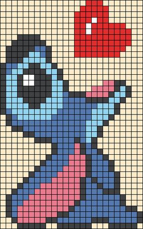 Easy Pixel Art Stitch, Pixel Art Pattern Stitch, Spyro Pixel Art, Pixel Drawing Cute, Pixel Art Graphing Paper, Disney Pixel Art Grid, Graph Paper Ideas, Modele Pixel Art Disney, Pixel Art Disney Stitch