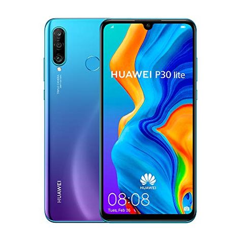 Huawei P30 Lite 128 GB 6.15 inch FHD Dewdrop Display Smartphone with MP AI Ultra-wide Triple Camera, 4GB RAM, Android... Huawei P30 Lite, Biometrics Technology, Multi Screen, Huawei Phones, Unlocked Cell Phones, Boost Mobile, Google Pay, Google Play, Cameras