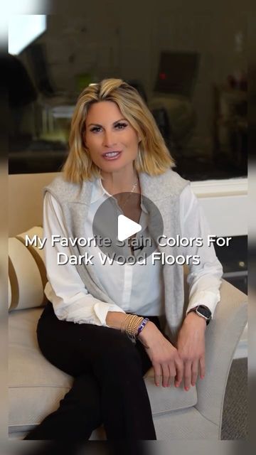 Linda Hoffman | Interior Designer on Instagram: "My Favorite Stain Colors For Dark Wood Floors

Whether you’re going for a modern or classic vibe, these stains will elevate your space. 

💬 Comment “stain” to check these out! 
💭 Shop my look by commenting “style”! 

#DarkWoodFloors #StainColors #InteriorDesign #HomeStyle #FlooringIdeas #HomeRenovation #ElevateYourSpace #LuxuryHomes #DesignInspiration" Classic Vibe, Dark Wood Floors, Reno Ideas, Paint Colours, Stain Colors, Dark Wood, Interior Designer, Home Renovation, Wood Floors