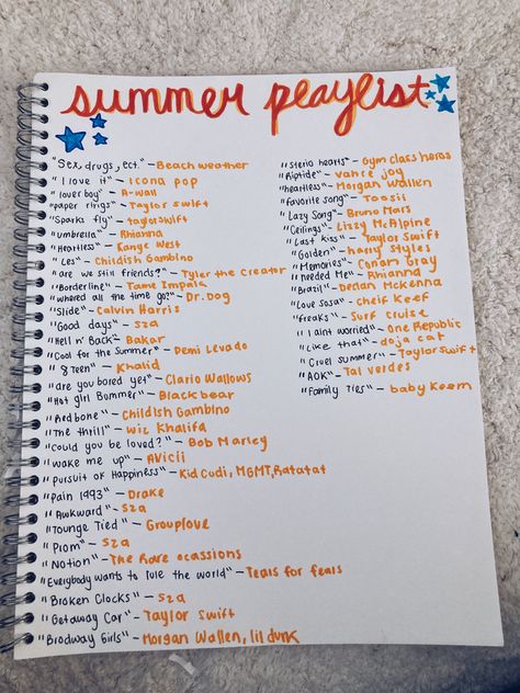 Summer Playlist Ideas, Good Summer Songs, Summer Bucket List For Teens, Road Trip Playlist, Summer Songs Playlist, Bucket List For Teens, Party Playlist, Playlist Names Ideas, Playlist Ideas