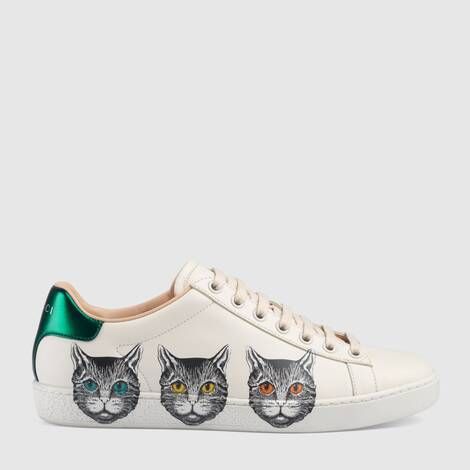 Mujer - Zapatos de Mujer - Zapatillas de Deporte de Mujer | GUCCI® ES Tenis Gucci, Gucci Ace Sneakers, Glasses For Your Face Shape, Vintage Jewelry Diy, Diy Jewelry To Sell, Diy Jewelry Rings, Leather Jewelry Diy, Cat Shoes, Smen