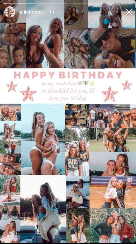 Birthday Post Ideas For Best Friend, Best Friend Birthday Snap Story, Snap Birthday Story Ideas, Instagram Story Ideas Creative Birthday, Best Friend Insta Story, Happy Birthday Bff Instagram Story, Bday Posts Instagram Story, 20th Birthday Instagram Story Ideas, Birthday Poster Ideas Instagram