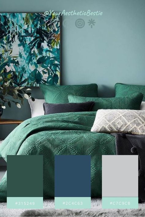 Inspiration Color Palettes | Color Palette Design Color Schemes | Printable Wall Art Aesthetic | Printable Wall Art Aesthetic Quotes | | Wall Decor Posters Printable | Downloadable Art | Wall Print Ideas | Wall Art Posters | Aesthetic Wall Art Printable | Wall Print Aesthetic Vintage | Wall Art Ideas Aesthetic | Poster Prints Aesthetic Wall Emerald Blue Color Palette, Blue Aesthetic Bedroom, Royal Colors Palette, Emerald Green And Royal Blue, Master Room Ideas, Color Palette Home Decor, Bathroom Ideas Color, Palette Home Decor, 5 Color Palette