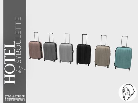 Sims Resource Clutter, Sims 4 Functional Suitcase, The Sims Resource Sims 4 Objects, Sims 4 Cc Clothes Decor, Sims 4 Suitcase Cc, Sims 4 Suitcase, Sims 4 Travel Cc, Modern Cc Sims 4, Sims Resource Furniture