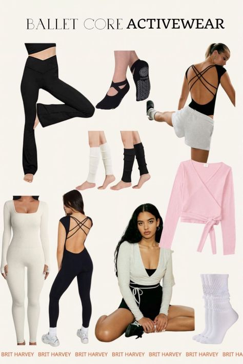 Ballet Workout Clothes, Ballet Wrap Top, Activewear Inspiration, Ballet Workout, Long Sleeve Wrap Top, Wrap Top, How To Look Pretty, Pilates, Workout Clothes