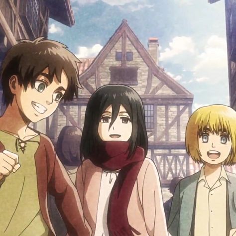 Eren Mikasa And Armin, Mikasa And Armin, Eren Mikasa Armin, Eren X Armin, Mikasa Armin, Mikasa Anime, Mikasa X Eren, Aot Armin, Anime Bento