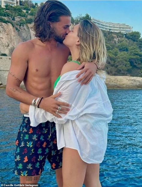 Grace Kelly's granddaughter Camille Gottlieb surprises royal fans by going public with boyfriend she's been dating for a year - despite dozens of cosy snaps with nightclub owner who called her the 'love of his life' Grace Kelly Granddaughter, Princess Stephanie Of Monaco, Camille Gottlieb, Stephanie Of Monaco, Camille Rose, Brother From Another Mother, Kelly Monaco, Mystery Man, Green Swimwear