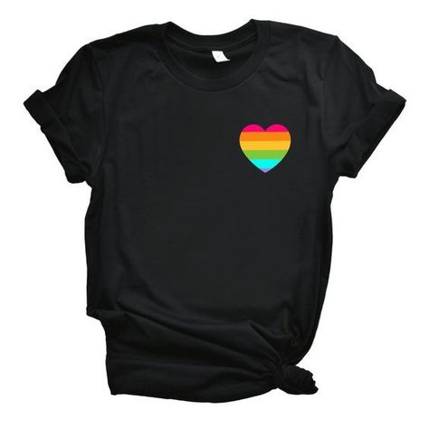 Pride Heart, Lgbt T Shirts, Rainbow Tee, Love Store, T Shirt World, Heart T Shirt, Stay Classy, Pride Tshirts, Heart Shirt