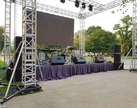 stage rental los angeles Lighting Truss, Portable Stage, Stage Equipment, Wedding Stage Backdrop, Outdoor Stage, Architectural Lighting Design, Exhibition Building, Stage Set Design, Event Stage