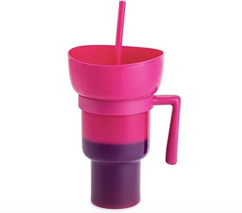 32 oz Color Changing Stadium Tumbler,pink French Snacks, Popcorn Cups, Cola Drinks, Party Swimming Pool, Portable Snacks, Snack Cups, Drinks Tumbler, Small Snacks, Snack Bowls