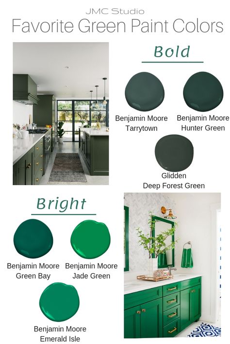 Color Inspiration: Green with Envy Benjamin Moore Green Bay Paint, Green Bay Benjamin Moore, Benjamin Moore Calypso Green, Benjamin Moore Emerald Green Paint Colors, Emerald Green Benjamin Moore, Best Greens Benjamin Moore, Terry Town Green Benjamin Moore, Emerald Green Entryway, Benjamin Moore Emerald Green