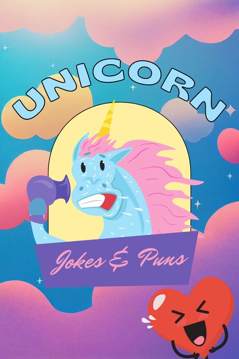 Jokes and puns for all unicorn lovers! Unicorn Puns, Unicorn Jokes, New Year Jokes, Man Looking Up, Jokes And Puns, Birthday Puns, Halloween Puns, Christmas Puns, Unicorn Halloween