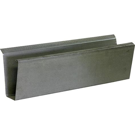 Construction Metals Inc. 4-in x 192-in Gray Designer Profile Gutter in the Gutters department at Lowes.com Fascia Gutter, House Gutters, Metal Gutter, Box Gutter, Seamless Gutters, Roof Edge, Drainage Solutions, Long Runs, Designer Profile