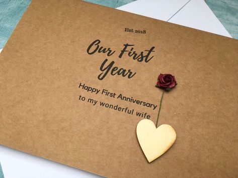 Excited to share this item from my #etsy shop: our first year first anniversary card with paper rose, paper wedding anniversary card for husband, custom 1st anniversary card for wife First Anniversary Card, Happy First Anniversary, 1st Anniversary Cards, Anniversary Card For Husband, Anniversary Cards For Wife, Anniversary Cards For Husband, Rose Paper, Funny Anniversary, Card For Husband