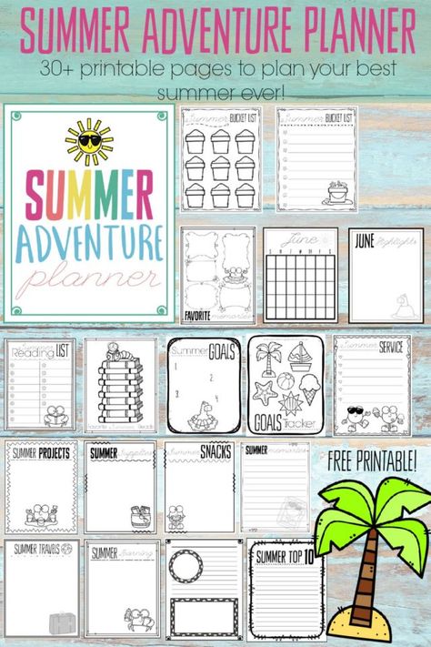 | Kids Summer Schedule, Vacation Journal, Summer Checklist, Summer Calendar, Homework Planner, Summer Journal, Pizza Roll, Summer Planner, Memory Planner