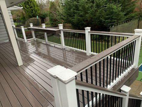 Drink Rail, Deck Remodel, Patio Deck Designs, Pergola Lighting, Deck Designs Backyard, Deck Railing, Deck With Pergola, House Deck, Patio Roof