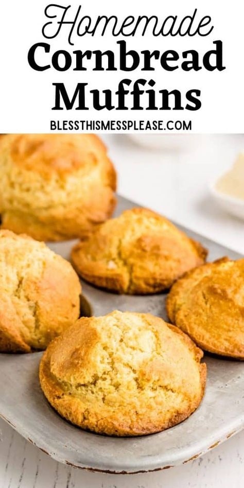 Creamed Cornbread, Quick And Easy Cornbread, Homemade Cornbread Muffins, Easy Cornbread Muffins, Corn Cornbread, Sweet Cornbread Muffins, Creamed Corn Cornbread, Easy Cornbread, Cornbread Muffins Recipe