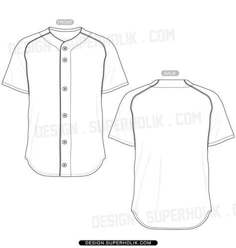 Baseball jersey shirt template set Baseball Jersey Outfit, Fashion Vector, Baseball Tops, Shirt Drawing, Flat Sketches, Baseball Jersey Shirt, Jersey Outfit, Fashion Inspiration Design, Gaming Clothes