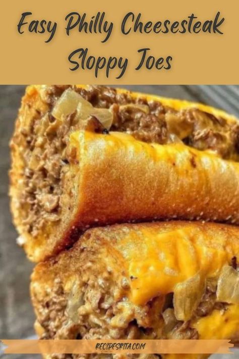 Cheesesteak Sloppy Joes, Philly Cheesesteak Sloppy Joes, Cheese Steak, Philly Cheese, Philly Cheesesteak, Tender Beef, Philly Cheese Steak, Sloppy Joes, Peppers And Onions