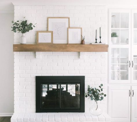 How to Make Your Fireplace Renovation Look Like a Studio McGee Project - Courtney Turk - Interior Decorator & Interior Design Services Mcgee And Co Fireplace, Mcgee Fireplace, Studio Mcgee Fireplace, White Brick Fireplace, Fireplace Update, Brick Fireplace Makeover, White Fireplace, Traditional Style Homes, Spring Family