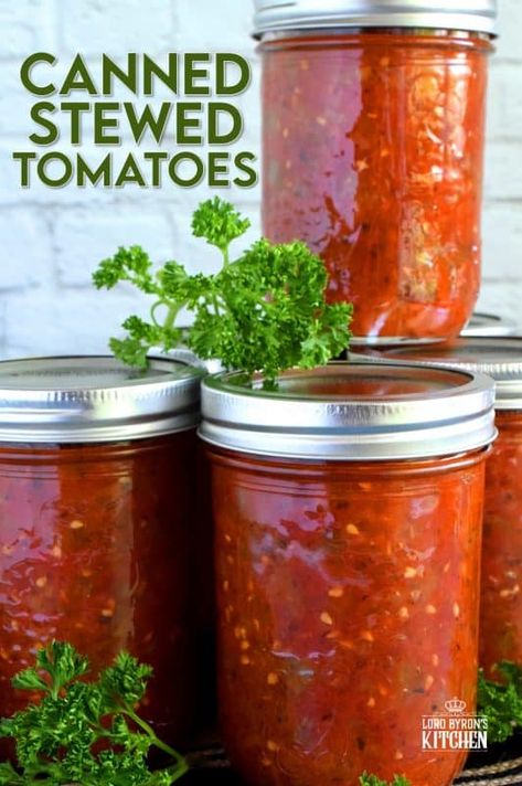 Canned Stewed Tomato Recipes, Stewed Tomato Recipes, Canning Stewed Tomatoes, Canned Stewed Tomatoes, Canned Tomato Recipes, Canning Tomatoes Recipes, Water Bath Canning Recipes, Home Canning Recipes, Canning Vegetables