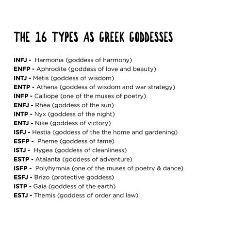 #infj #infp #intj #intp #enfj #enfp #entj #entp #isfj #isfp #istj #istp #esfj #esfp #estj #estp Mbti As Greek Gods, Mbti Tattoo, Nike Greek Goddess Aesthetic, Greek Goddess Quotes, Greek Goddesses Tattoo, Greek Goddess Body Type, Gaia Goddess Aesthetic, Greek Goddess Wallpaper, Rhea Tattoo